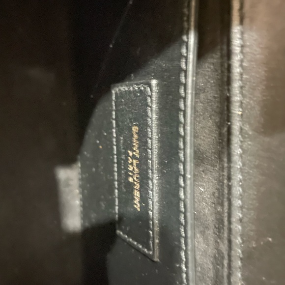 SAINT LAURENT BLACK EMBELLISHED ' CLUTCH - Picture 8 of 11